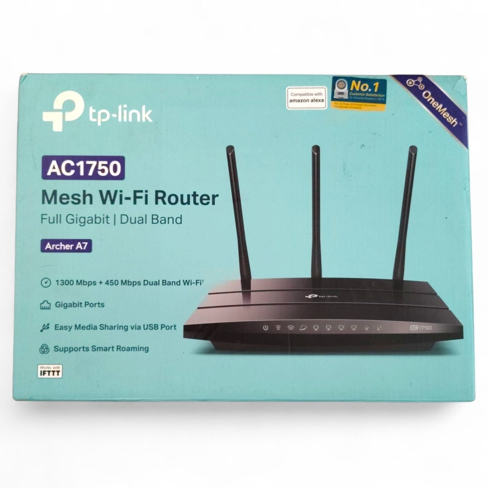 TP-Link Archer A7 AC1750 Dual Band Gigabit Mesh Wi-Fi Router Works with Alexa
